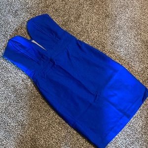 Lulu's Blue Bodycon Plunge Neck Cocktail Dress
